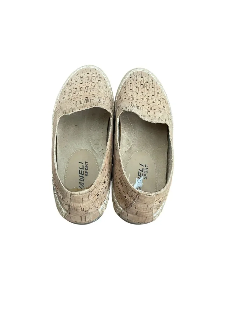 Vaneli Sport Womens Cork Espadrille Loafers Jute Trim Slip-On Comfort Shoes 9N